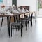 Flash Furniture Gray Vinyl Dining Chairs - Natural Wood Backs, PK 2 2-XU-DG6V5GYV-NAT-GG - alternate 2